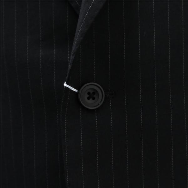 a.v.v HOMME 2つボタン シングルスーツ 袖口4つボタン A5 M ダークグレー 暗灰色 ストライプ ツータック 春秋冬 ASU8W05 6NB029 | ブランド登録なし | 02