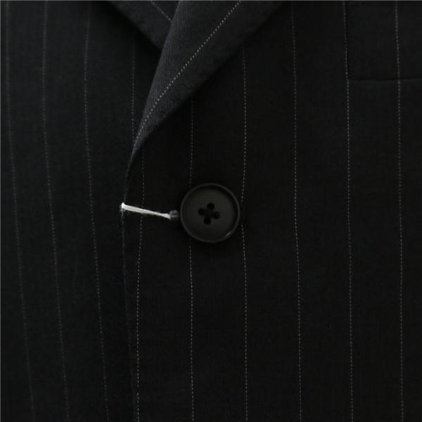 Savile Row セヴィルロウ GUY DORMEUIL 3つボタン シングルスーツ AB6 L ダークグレー ストライプ アジャスター 春秋冬 71T00 6NB031 | ブランド登録なし | 02