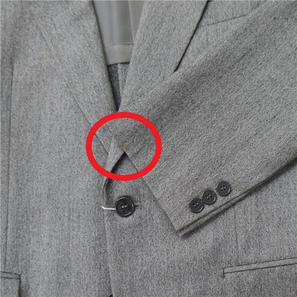 Massy 3ピース 2つボタン シングルスーツ 袖口3つボタン YA5 M グレー シャドーストライプ ノータック 細身 秋冬 1219 6NB033 | ブランド登録なし | 06