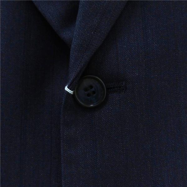 DORMEUIL CLUB 2つボタン シングルスーツ AB5 M ダークネイビー 濃紺色 ストライプ ワンタック 春秋 合物 741049 A546 6NB034 | ブランド登録なし | 02