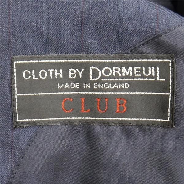 DORMEUIL CLUB 2つボタン シングルスーツ AB5 M ダークネイビー 濃紺色 ストライプ ワンタック 春秋 合物 741049 A546 6NB034 | ブランド登録なし | 04