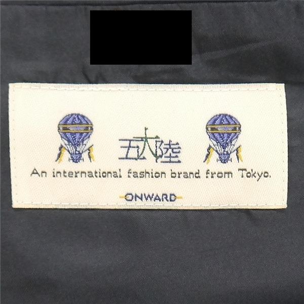 gotairiku 五大陸 段返り 3つボタン シングルスーツ Y6 M ダークネイビー 濃紺色 ツータック 春秋 合物 SR GO GM 0205 6NB036 | gotairiku | 04