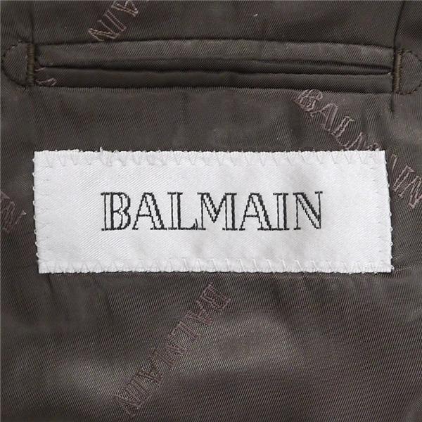 BALMAIN バルマン 2つボタン シングルスーツ 袖口4つボタン A8 XL ブラウン 茶色 ノータック 春秋冬 JHY/S12B2V/340812 6NB038 | ブランド登録なし | 04