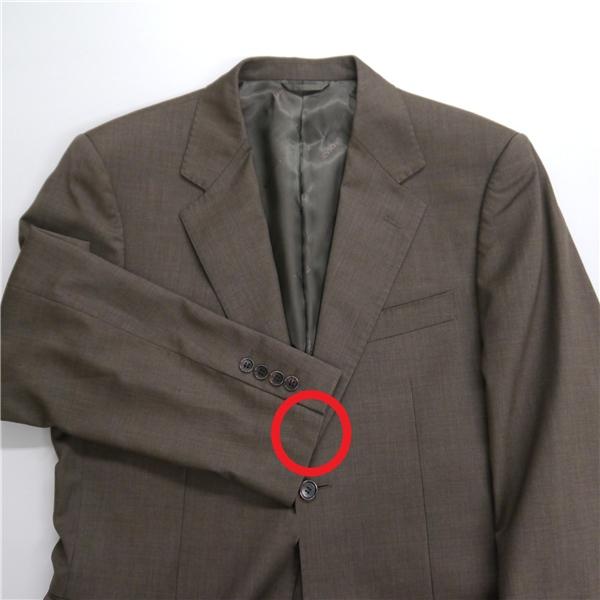 BALMAIN バルマン 2つボタン シングルスーツ 袖口4つボタン A8 XL ブラウン 茶色 ノータック 春秋冬 JHY/S12B2V/340812 6NB038 | ブランド登録なし | 05