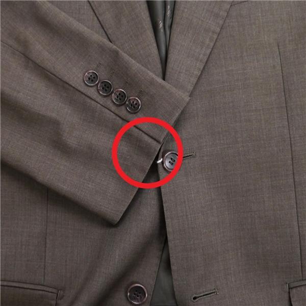 BALMAIN バルマン 2つボタン シングルスーツ 袖口4つボタン A8 XL ブラウン 茶色 ノータック 春秋冬 JHY/S12B2V/340812 6NB038 | ブランド登録なし | 06