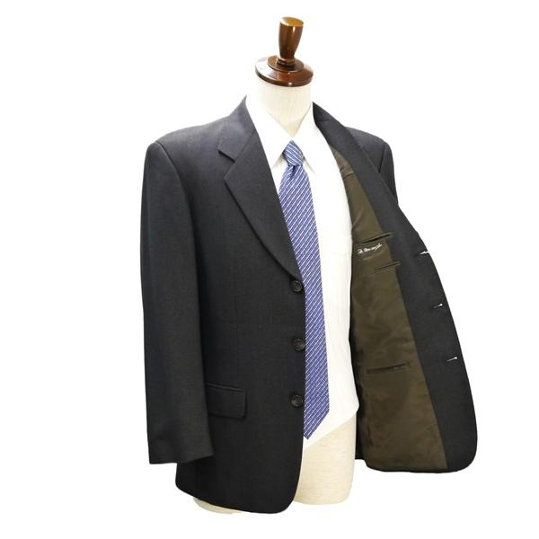 LORDGENT 3つボタン シングルスーツ 袖口4つボタン A4 S ダークブラウン ストライプ ツータック 秋冬 V AL 504MHウ 6NB052 | ブランド登録なし | 01