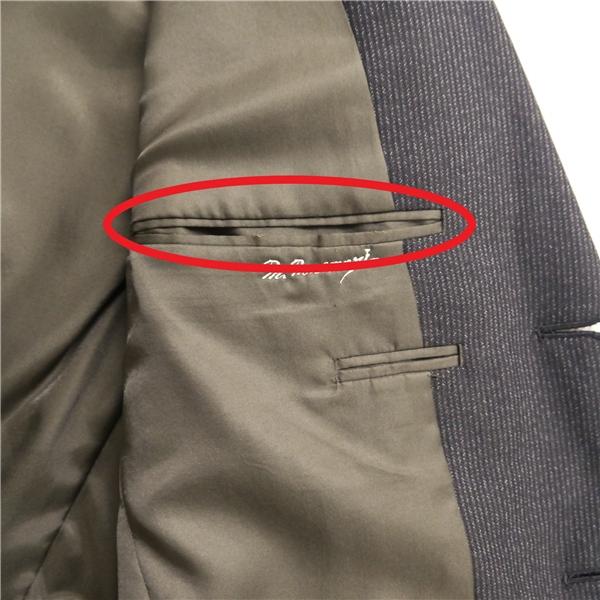 LORDGENT 3つボタン シングルスーツ 袖口4つボタン A4 S ダークブラウン ストライプ ツータック 秋冬 V AL 504MHウ 6NB052 | ブランド登録なし | 06