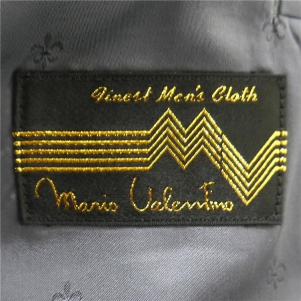 Mario Valentino 2つボタン シングルスーツ 袖口3つボタン AB3 S ダークグレー ストライプ ワンタック 春秋冬 57818-952 6NB054 | ブランド登録なし | 04