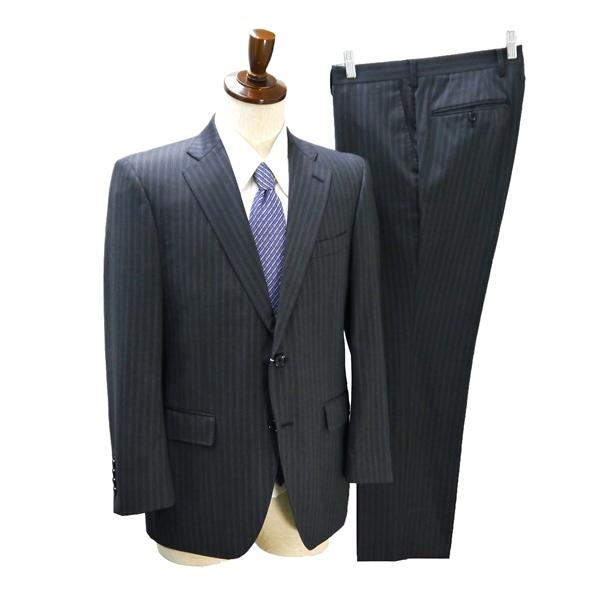 STUDIO by D'URBAN ダーバン REDA 2つボタン シングルスーツ AB4 M ダークグレー ストライプ 春秋 合物 4006200222-97 6NB059 | D'URBAN