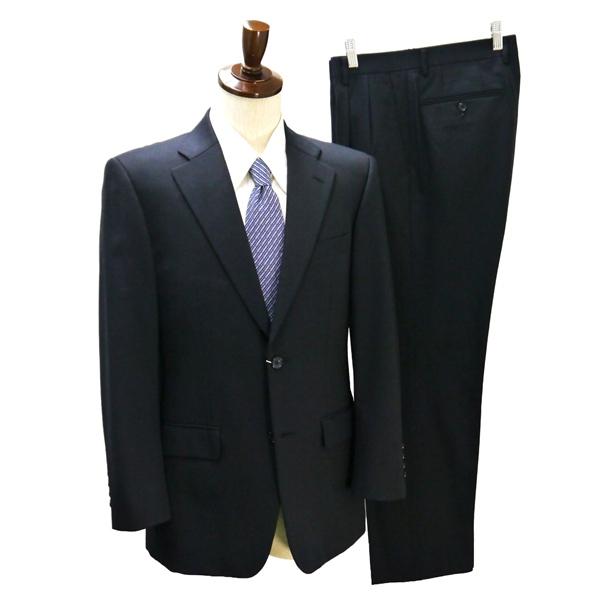 a.v.v HOMME 2つボタン シングルスーツ 袖口4つボタン A5 M ダークグレー ストライプ ツータック 春秋冬 288801-21 6NB060 | ブランド登録なし