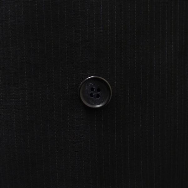 STUDIO by D'URBAN ダーバン 4つボタン ダブルスーツ AB5 M ダークグレー ストライプ ツータック 春夏 37010333-39-010 6NB061 | D'URBAN | 02