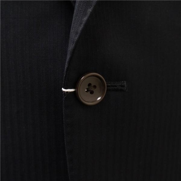 INHALE EXHALE REDA 2つボタン シングルスーツ AB8 XL ダークネイビー シャドーストライプ ノータック 春秋冬 2-0063-22-005 6NB062 | INHALE EXHALE | 02