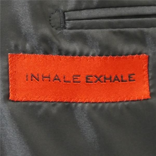 INHALE EXHALE REDA 2つボタン シングルスーツ AB8 XL ダークネイビー シャドーストライプ ノータック 春秋冬 2-0063-22-005 6NB062 | INHALE EXHALE | 04