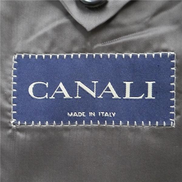 CANALI イタリア製 2つボタン シングルスーツ XL AB8 ダークブラウン 濃茶色 チェック ツータック 春秋冬 A13220/32 6NB064 | ブランド登録なし | 04