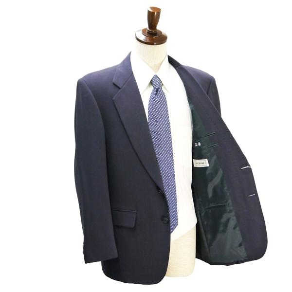 BROAD LINE 2つボタン シングルスーツ 袖口3つボタン AB5 M 紫がかったダークグレー ワンタック 春秋 合物 BL3001 6NB068 | ブランド登録なし | 01