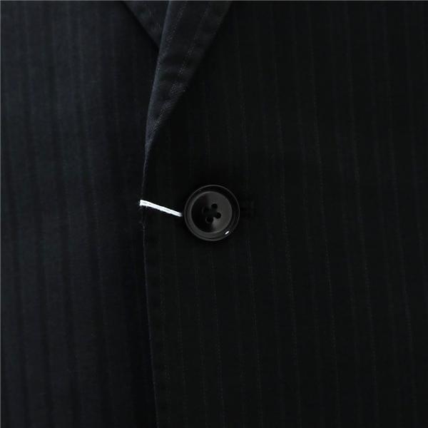 Savile Row セヴィルロウ GUY DORMEUIL 2つボタン シングルスーツ AB5 M ダークグレー ストライプ アジャスター 春秋冬 03T06 6NB069 | ブランド登録なし | 02