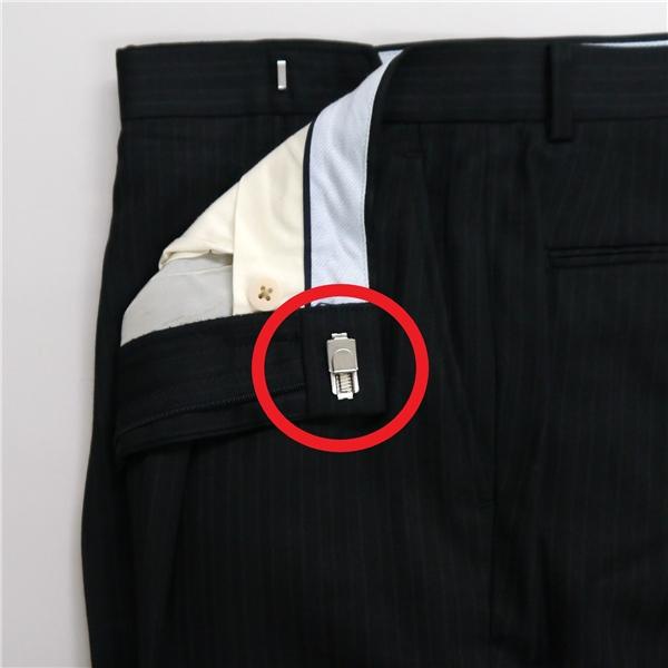 Savile Row セヴィルロウ GUY DORMEUIL 2つボタン シングルスーツ AB5 M ダークグレー ストライプ アジャスター 春秋冬 03T06 6NB069 | ブランド登録なし | 06