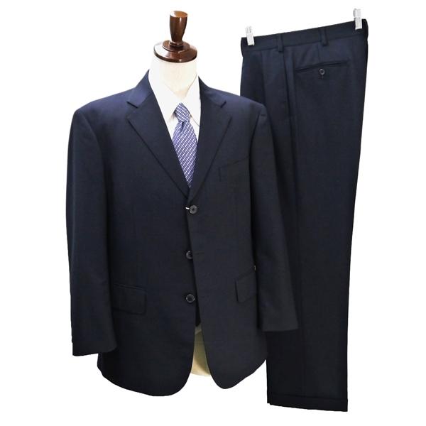 J.PRESS Jプレス 3つボタン シングルスーツ 袖口4つボタン AB5 M ダークネイビー ツータック 春夏 021-5-BE-OV IS-0551 6NB071 | J.PRESS