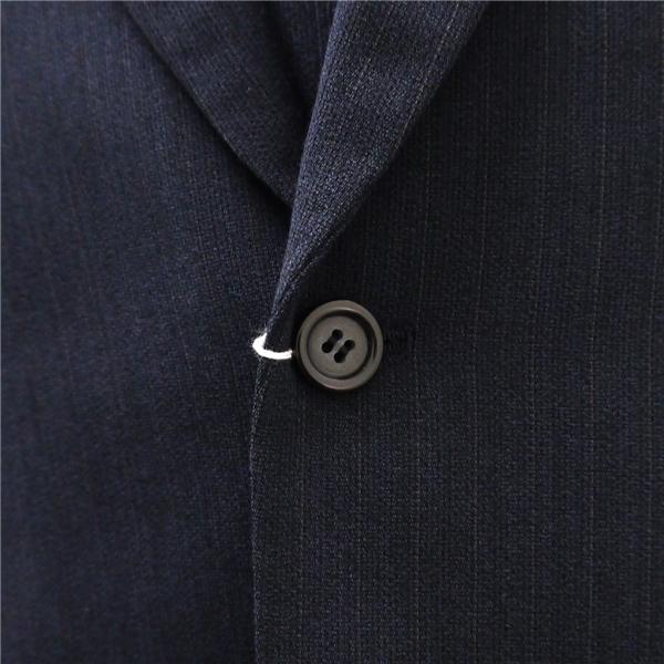 MAGKAISER Miyuki Planza 3ピース 2つボタン シングルスーツ AB5 M ダークネイビー 濃紺色 ストライプ ワンタック 春秋冬 6NB073 | ブランド登録なし | 02
