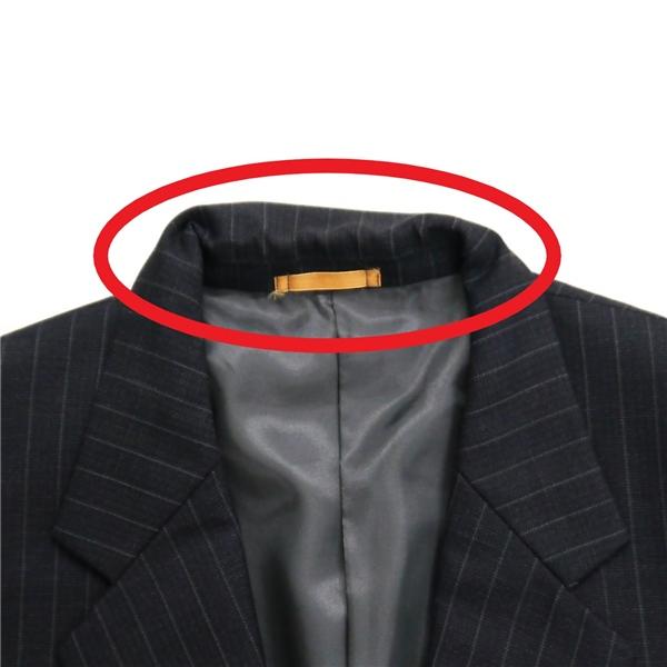 DORMEUIL 2つボタン シングルスーツ 袖口3つボタン A5 M ダークグレー ストライプ ワンタック 春秋 合物 1370491-B 6NB077 | ブランド登録なし | 06