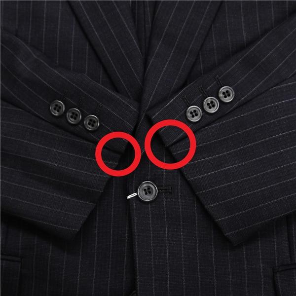 DORMEUIL 2つボタン シングルスーツ 袖口3つボタン A5 M ダークグレー ストライプ ワンタック 春秋 合物 1370491-B 6NB077 | ブランド登録なし | 07