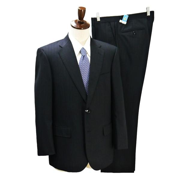 KANSAI YAMAMOTO 2パンツ 2つボタン シングルスーツ AB5 M ダークグレー シャドーストライプ ワンタック 春秋冬 272-97 6NB085 | ブランド登録なし