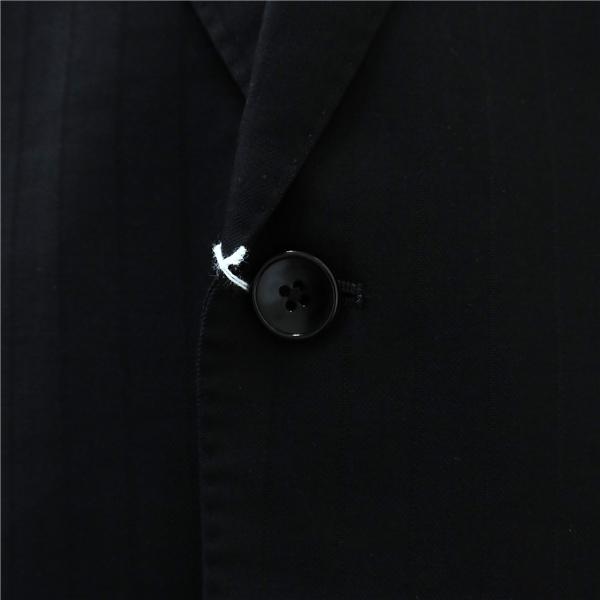 KANSAI YAMAMOTO 2パンツ 2つボタン シングルスーツ AB5 M ダークグレー シャドーストライプ ワンタック 春秋冬 272-97 6NB085 | ブランド登録なし | 02