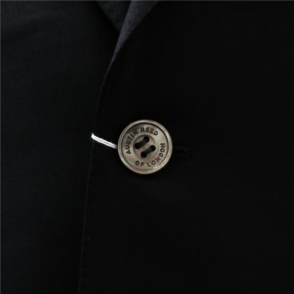 AUSTIN REED LONDON DORMEUIL AMADEUS365 3ピース 2つボタン シングルスーツ AB6 L 光沢ブラック フォーマル 春秋冬 SO-33806 6NB087 | ブランド登録なし | 02