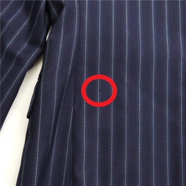 DORMEUIL Club 2つボタン シングルスーツ 袖口3つボタン AB4 M ダークネイビー 濃紺色 ストライプ ワンタック 春秋冬 6NB090 | ブランド登録なし | 06