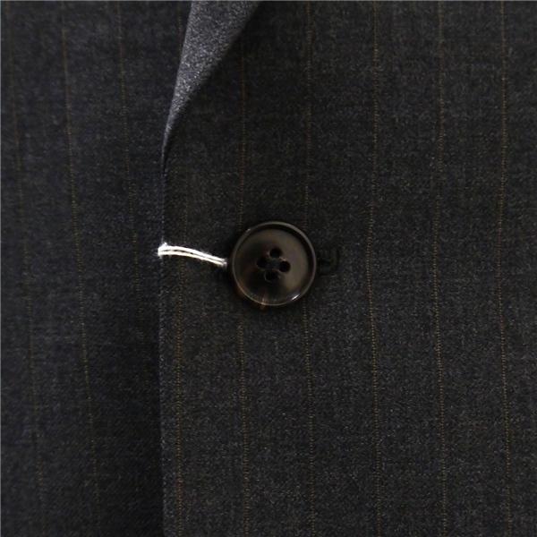 gotairiku 五大陸 2つボタン シングルスーツ AB7 L ダークグレー 暗灰色 ストライプ ツータック 春秋冬 SR GO KA 5102 6NB096 | gotairiku | 02