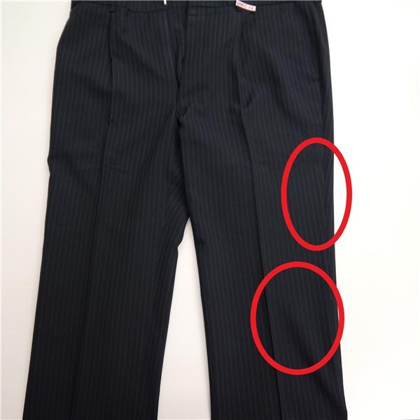 LES MUES 2つボタン シングルスーツ AB7 L ダークネイビー 濃紺色 ストライプ ワンタック WASHABLE 春秋冬 V2322620 6NB097 | ブランド登録なし | 06