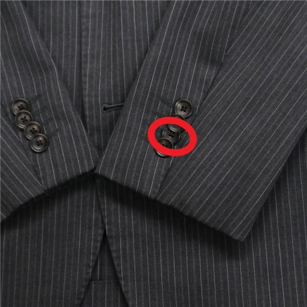 CHRISTIAN ORANI 2パンツ 2つボタン シングルスーツ AB4 M ダークグレー ストライプ ワンタック 春秋 合物 YCBK43137-43 6NB099 | ブランド登録なし | 06