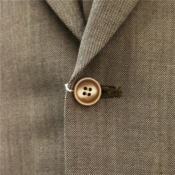 THE CHIC ザシック 3ピース 2つボタン シングルスーツ 袖口3つボタン BB4 M ベージュ 薄茶色 ノータック ゆったり 春秋冬 6NB100 | ブランド登録なし | 02