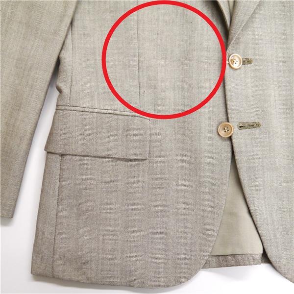 THE CHIC ザシック 3ピース 2つボタン シングルスーツ 袖口3つボタン BB4 M ベージュ 薄茶色 ノータック ゆったり 春秋冬 6NB100 | ブランド登録なし | 07