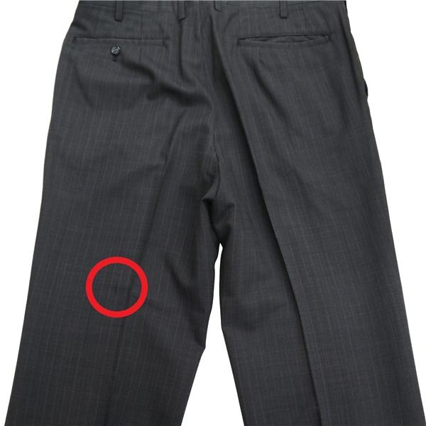 MATSUYA GINZA 2つボタン シングルスーツ 袖口4つボタン BB5 L ダークネイビー ストライプ ワンタック 春秋 合物 6NB107 | ブランド登録なし | 05