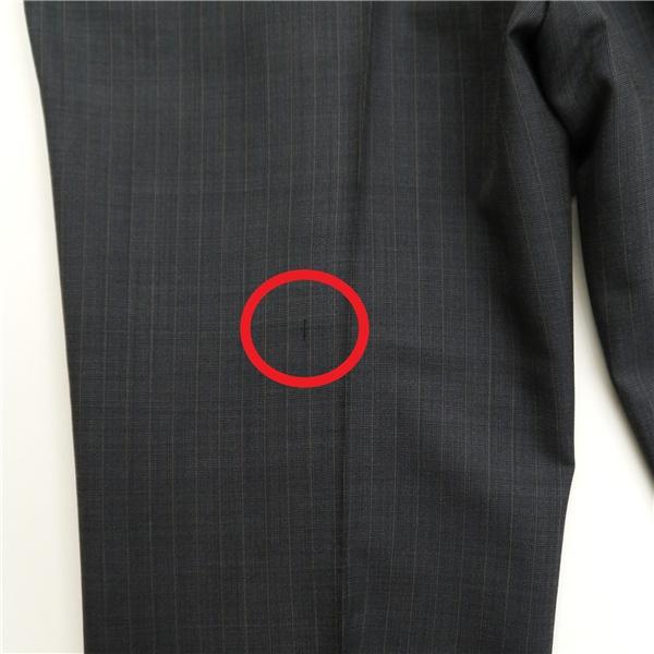 MATSUYA GINZA 2つボタン シングルスーツ 袖口4つボタン BB5 L ダークネイビー ストライプ ワンタック 春秋 合物 6NB107 | ブランド登録なし | 06