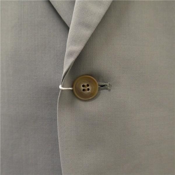 美品 Giuseppe Valerio 2つボタン シングルスーツ 袖口3ボタン AB5 M 明るめのグレー 明灰色 ツータック 春夏 8031053 6NB109 | ブランド登録なし | 02