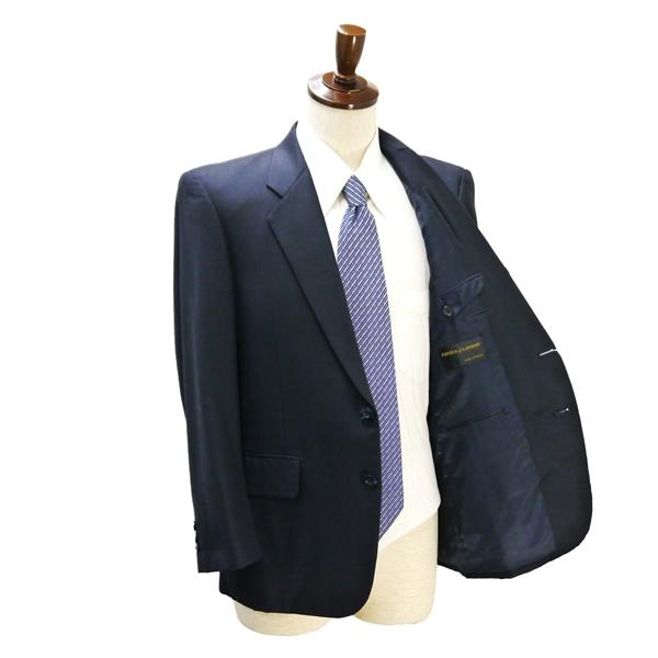 LORITTI FINTEX of LONDON 2つボタン シングルスーツ 袖口3つボタン AB5 M ダークネイビー 濃紺色 ワンタック 春秋 合物 6NB111 | ブランド登録なし | 01