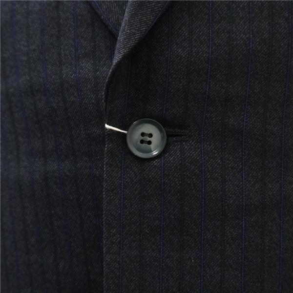 TAILOR Kanai 2つボタン シングルスーツ 袖口3つボタン A3 S ダークネイビー 濃紺色 ストライプ ワンタック 本切羽 春秋冬 6NB116 | ブランド登録なし | 02