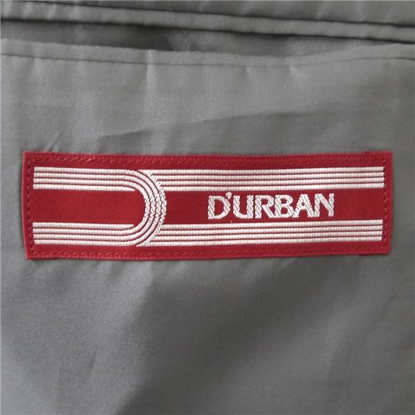 ダーバン 2つボタン シングルスーツ 袖口3つボタン YA3 S ダークグレー ストライプ ノータック 細身 秋冬 D510139-96 6NB119 | D'URBAN | 04