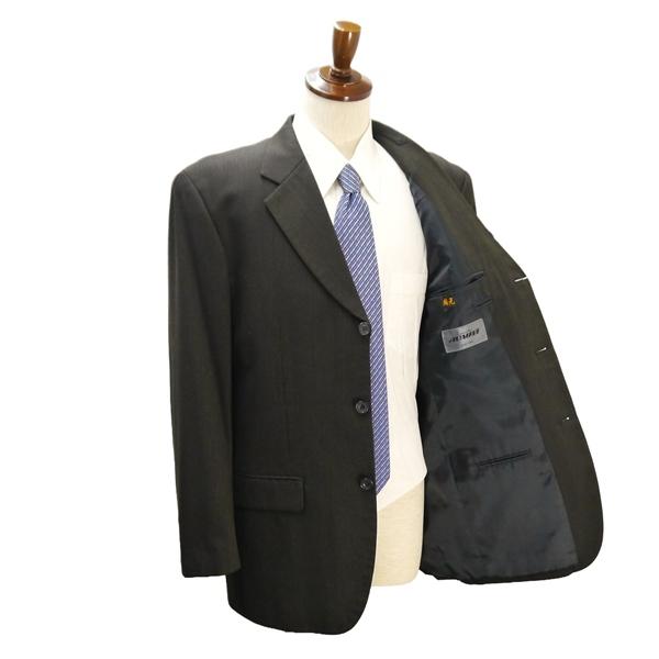 AVAUNT 3つボタン シングルスーツ 袖口4つボタン AB8 XL ダークブラウン 濃茶色 ストライプ ツータック 春秋冬 072147 6NB120 | ブランド登録なし | 01