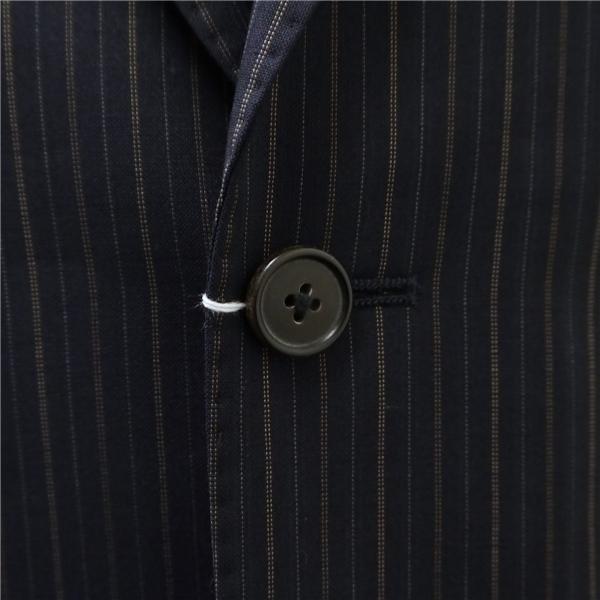 スーツカンパニー ALPE SOLIVO 2つボタン シングルスーツ Y5 M ダークネイビー ストライプ 本切羽 春秋 合物 0586851 6NB124 | ブランド登録なし | 02