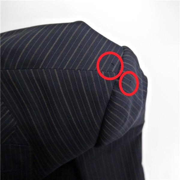 スーツカンパニー ALPE SOLIVO 2つボタン シングルスーツ Y5 M ダークネイビー ストライプ 本切羽 春秋 合物 0586851 6NB124 | ブランド登録なし | 05