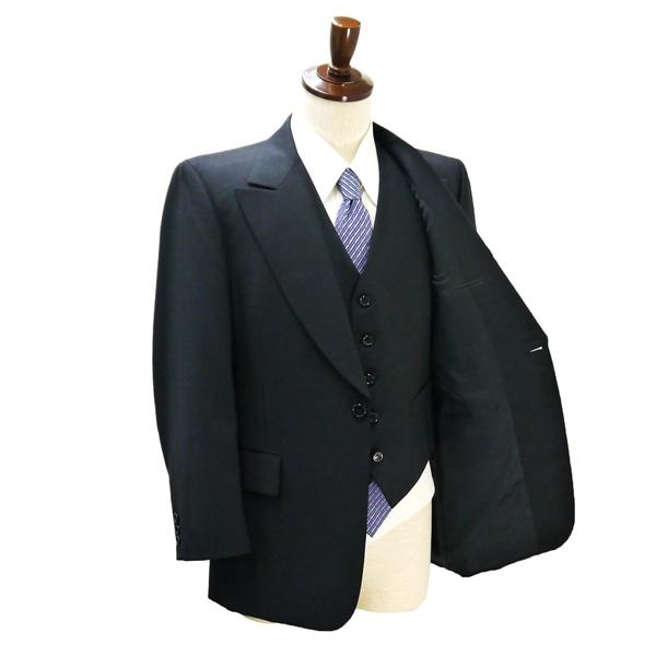 KOYO FORMAL 3ピース 1つボタン シングルスーツ 袖口3つボタン BB4 M 光沢のあるブラック フォーマル 春秋冬 175-5005 6NB126 | ブランド登録なし | 01