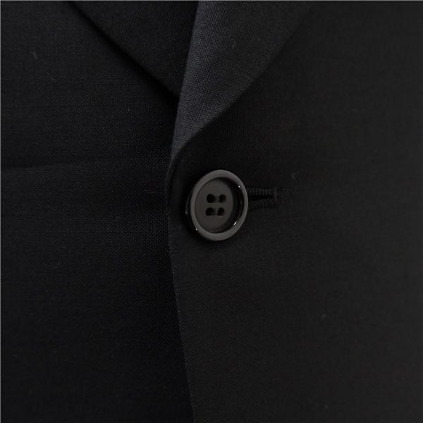 KOYO FORMAL 3ピース 1つボタン シングルスーツ 袖口3つボタン BB4 M 光沢のあるブラック フォーマル 春秋冬 175-5005 6NB126 | ブランド登録なし | 02
