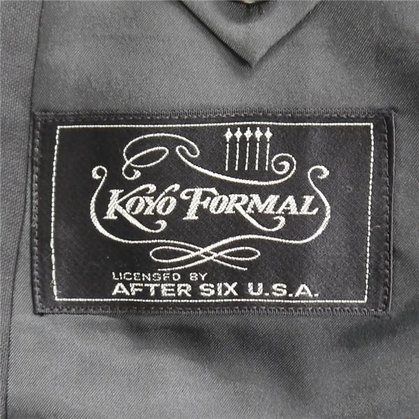 KOYO FORMAL 3ピース 1つボタン シングルスーツ 袖口3つボタン BB4 M 光沢のあるブラック フォーマル 春秋冬 175-5005 6NB126 | ブランド登録なし | 04