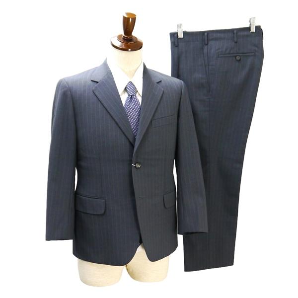 TAILOR Kanai テイラーカナイ 2つボタン シングルスーツ 袖口3つボタン YA3 S グレー ストライプ ワンタック 細身 春秋冬 6NB127 | ブランド登録なし