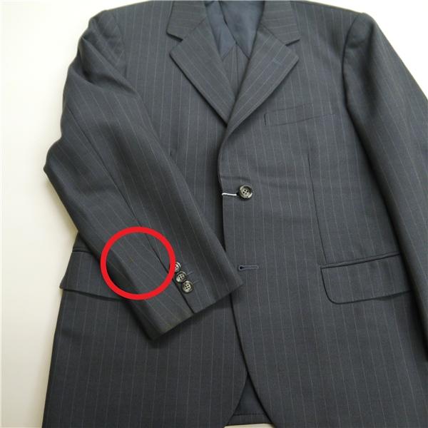 TAILOR Kanai テイラーカナイ 2つボタン シングルスーツ 袖口3つボタン YA3 S グレー ストライプ ワンタック 細身 春秋冬 6NB127 | ブランド登録なし | 03