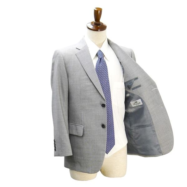 美品 Moncada 2つボタン シングルスーツ 袖口4つボタン A4 S 明るめのグレー 明灰色 ノータック 春秋 合物 429 6NC008 | ブランド登録なし | 01