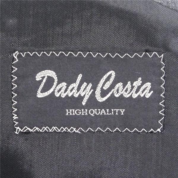 Dady Costa 2つボタン シングルスーツ 袖口4つボタン AB5 M ダークグレー 暗灰色 ストライプ ワンタック 春秋冬 6105-IA 6NC012 | ブランド登録なし | 04